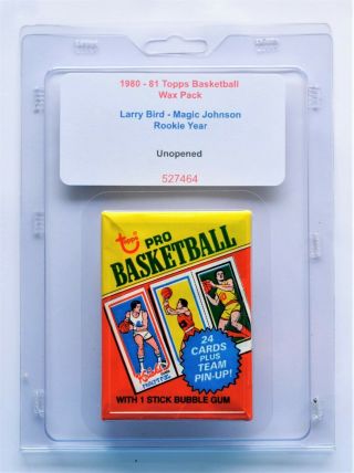 1980 - 81 Topps Basketball Wax Pack Bird Erving Magic Rc Possible.  464