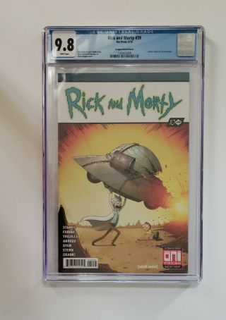 Rick And Morty 39 Mike Vasquez Superman Homage Variant Cgc 9.  8 Oni Press