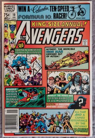 The Mighty Avengers Annual 10 (1981) 1st Appearance Of Rogue - Uncanny X - Men