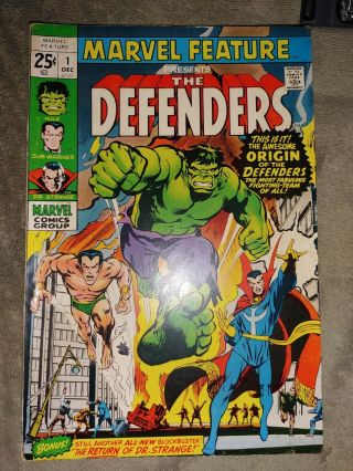 The Defenders 1 & Marvel Feature The Defenders 1 Mid Grade Grails