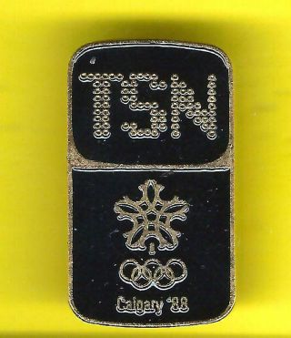 Tsn The Sports Network Olympic Hat Or Lapel Pin Winter Games Media