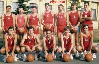 1972 Ussr 8x10 Team Photo Basketball Picture