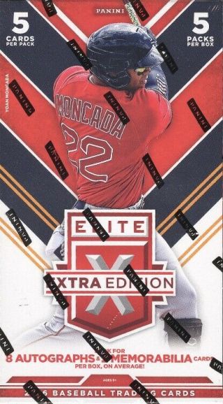 2016 Panini Elite Extra Edition Baseball Hobby Box Blowout Cards