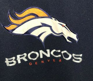 VINTAGE Denver Broncos Football NFL Mirage Sweatshirt XXL Stitched logo 2