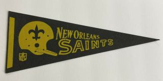 Vintage Orleans Saints Football 1967 Mini Souvenir Pennant Jim Taylor