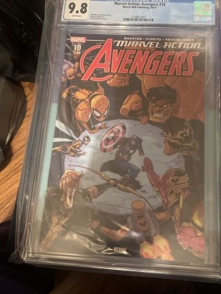 Marvel Action Avengers 10 Cgc 9.  8 White Pages 1st Yellow Hulk Trusted Seller