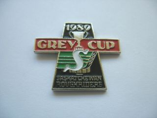 Saskatchewan Roughriders Lapel Pin - 1989 Grey Cup