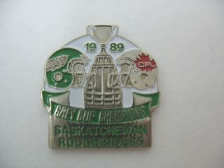 Saskatchewan Roughriders Lapel Pin - 1989 Grey Cup Champions - Different