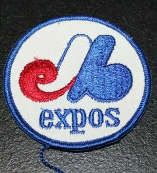 Montreal Expos 3 " Round Embroidered Iron On Patch Vintage