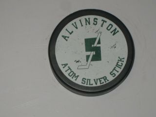 Alvinston Atom Silver Stick Puck Blank Back