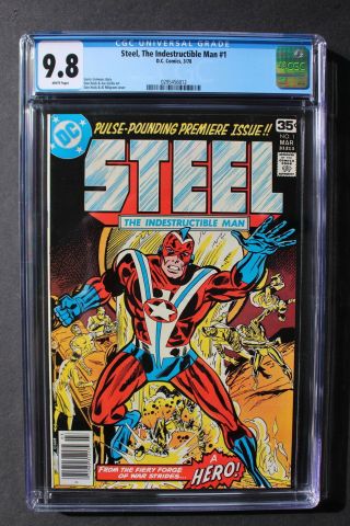 Steel The Indestructible Man 1 Dc 1978 Legends Of Tomorrow Cw Tv Cgc Nm/mt 9.  8