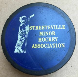 Streetsville Minor Hockey Puck 1970 - 80 Cooper Official