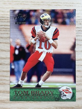 2000 Pacific 403 Tom Brady Rc Rookie Base Card Near England Patriots