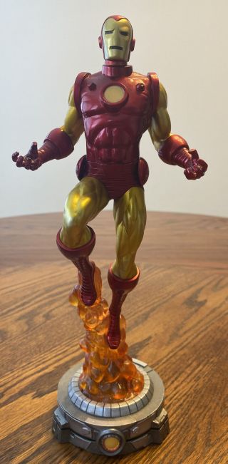 Diamond Select Marvel Comic Gallery Retro Iron Man Figure Pvc Statue No Box