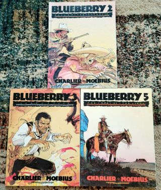 Blueberry Charlier Moebius,  Issues 2,  3,  & 5