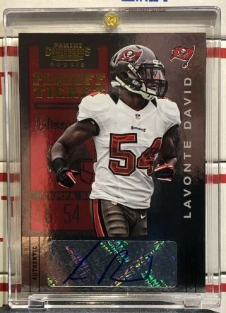 2012 Panini Contenders Lavonte David Rookie,  158,  Auto,  Playoff Ticket,  56/99