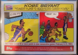 2003 - 2004 Topps Bazooka Kobe Bryant Comic Card 8 Of 24