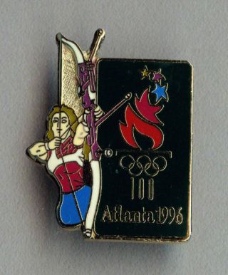 Official Summer Olympic Games Atlanta 1996 Archery Women Pin Badge
