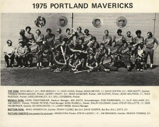 1975 Portland Mavericks 8x10 Team Photo Baseball Picture Pcl