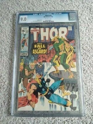 Thor 175 Cgc 9.  0 " The Fall Of Asgard " Loki Cover