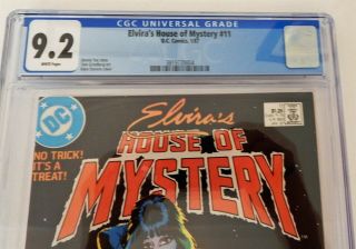 DC Elvira ' s House of Mystery 11 CGC 9.  2 Dave Stevens Cover Jan 1987 3