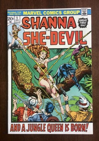 Shanna The She - Devil 1,  7.  0 (f/vf),  Origin & 1st Appearance,  Marvel 1972
