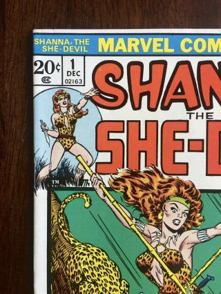 Shanna the She - Devil 1,  7.  0 (F/VF),  Origin & 1st Appearance,  Marvel 1972 2