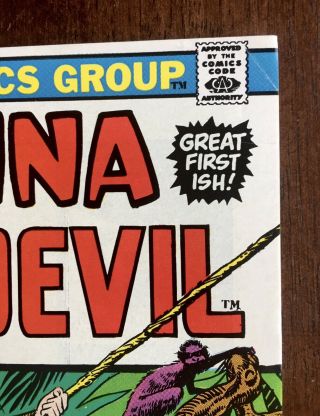 Shanna the She - Devil 1,  7.  0 (F/VF),  Origin & 1st Appearance,  Marvel 1972 3
