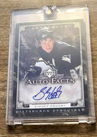 2006 - 07 Sidney Crosby Upper Deck Artifacts - Autofacts Autographed Card Af - Sc