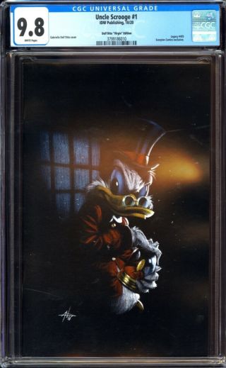 Uncle Scrooge 1 Ss Cgc 9.  8 Gabriele Dell’otto X - Mas “bah Humbug” Virgin Variant
