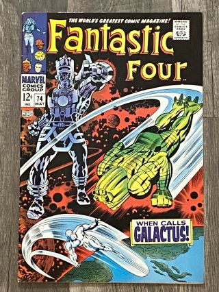 Fantastic Four 74 Comic Book Featuring The Silver Surfer And Galactus