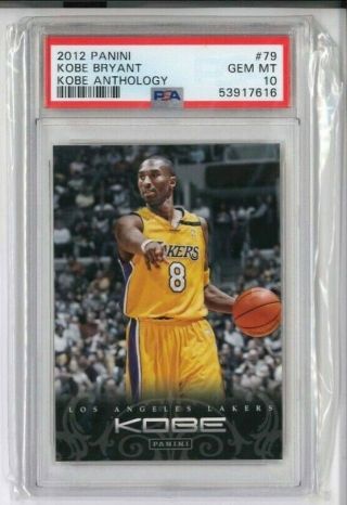 2012 - 13 Panini Kobe Anthology 79 Kobe Bryant Los Angeles Lakers Psa 10 Pop 2