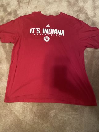 Adidas Indiana University Hoosiers Basketball Xxl National Championship T - Shirt