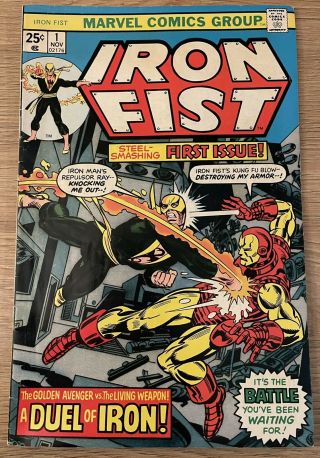 Iron Fist 1.  Marvel Comics Group First Issue Nov 1975