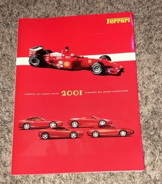 2001 Ferrari Yearbook Vintage And Pristine Great Estate Find Store Closing 6 - 30