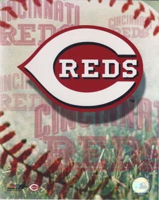 Cincinnati Reds Logo 8 X 10 Photo With Ultra Pro Toploader