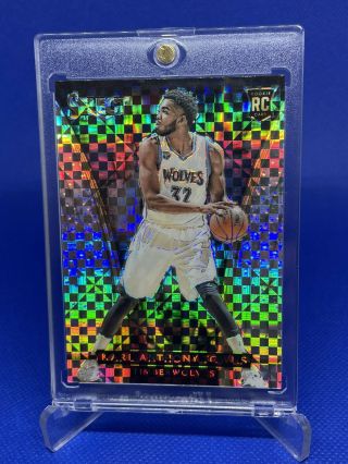 2015 - 16 Karl - Anthony Towns Select Courtside Silver Prizm Rookie Rc 268