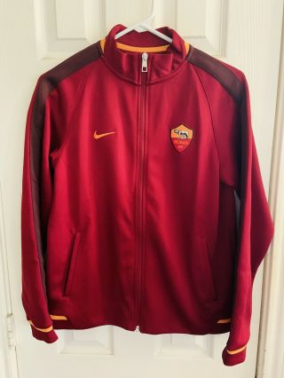 Nike As Roma Italy Football Soccer Track Jacket Full Zip Youth Or Ladies