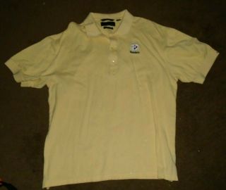 Embroidered Pittsburgh Steelers Collared Polo Shirt Men 