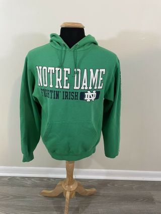 Champion Sweatshirt Notre Dame Fighting Irish Hoodie Green Men 