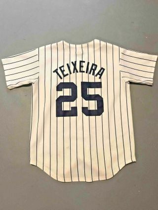 Mark Teixeira York Yankees Mlb Youth Small Jersey Baseball Vintage Majestic