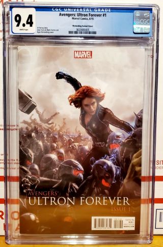 Avengers Ultron Forever 1 Cgc 9.  4 Meinerding Variant Black Widow