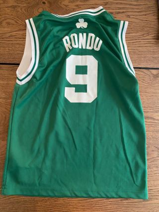 Adidas Boston Celtics Rajon Rondo Basketball Jersey Youth Medium Green Black