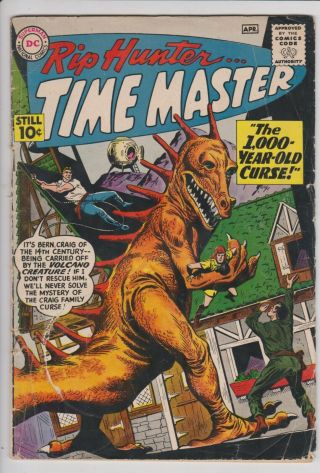 Rip Hunter,  Time Master 1 Gd/vg " The Thousand Year - Old Curse " April 1961