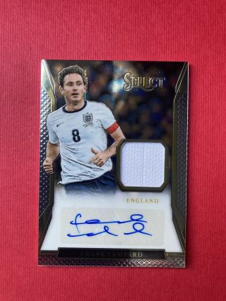 Frank Lampard Panini Select 2016 - 17 Autograph Relic Game Worn Materials /85