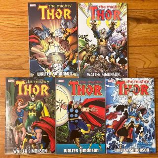 The Mighty Thor Vol 1 2 3 4 5 Walter Simonson Complete Run Tpb