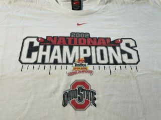 Ohio State Football 2002 National Champions Nike Fiesta Bowl T - Shirt Size Xxl