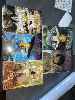 The Promised Neverland English Manga Vol 5,  6,  7,  10,  11 - 5 Books English
