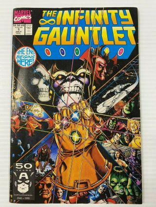 Infinity Gauntlet Complete Series 1 2 3 4 5 6 Marvel 1991 Thanos