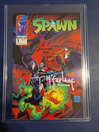 Spawn 1 / Image Comics / 2x Signed Todd Mcfarlane And Al Simmons